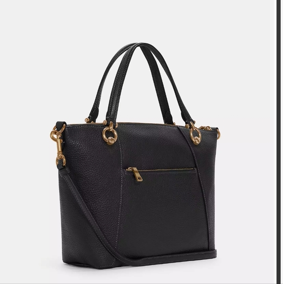 NWT Coach Kacey Satchel Black - Picture 2 of 5